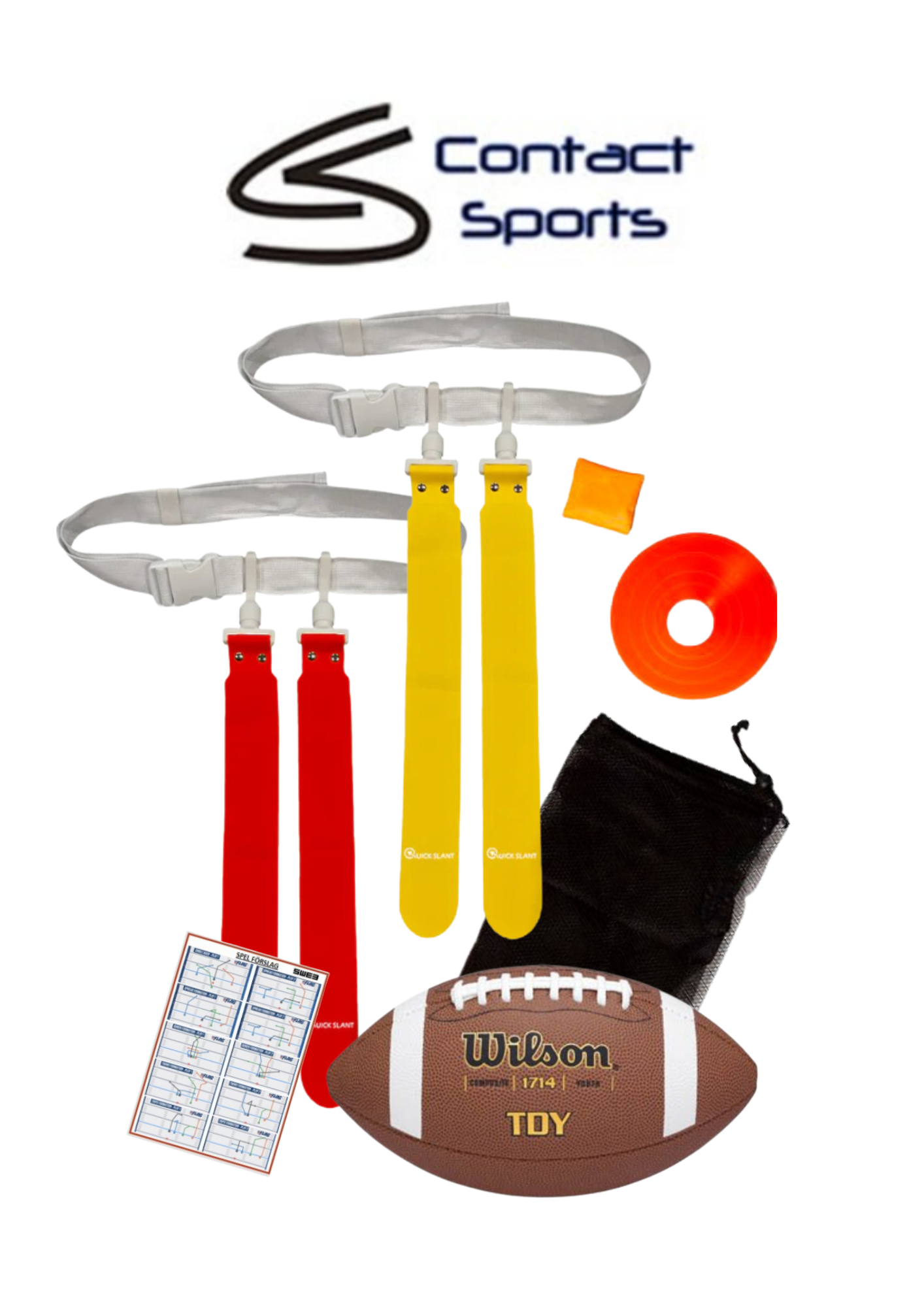 Flaggfotball utstyrspakke