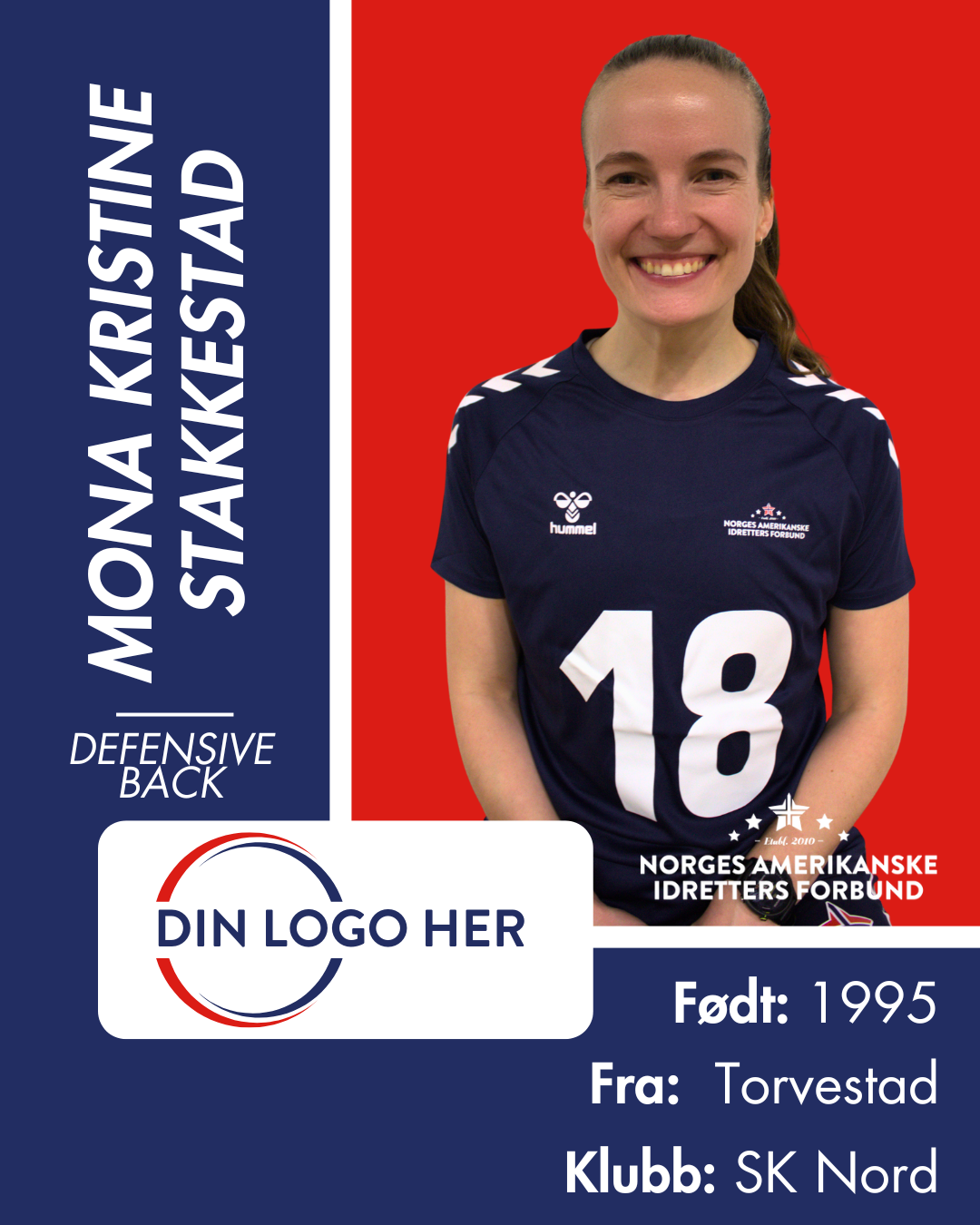 FLAGGFOTBALL KVINNELANDSLAG - Utøversponsor