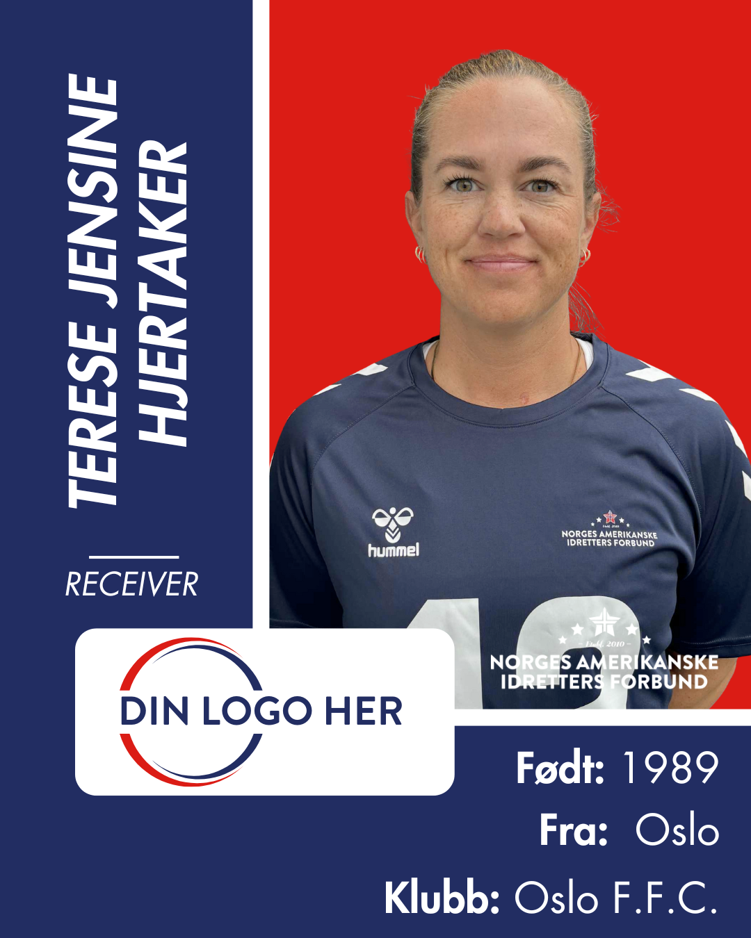 FLAGGFOTBALL KVINNELANDSLAG - Utøversponsor