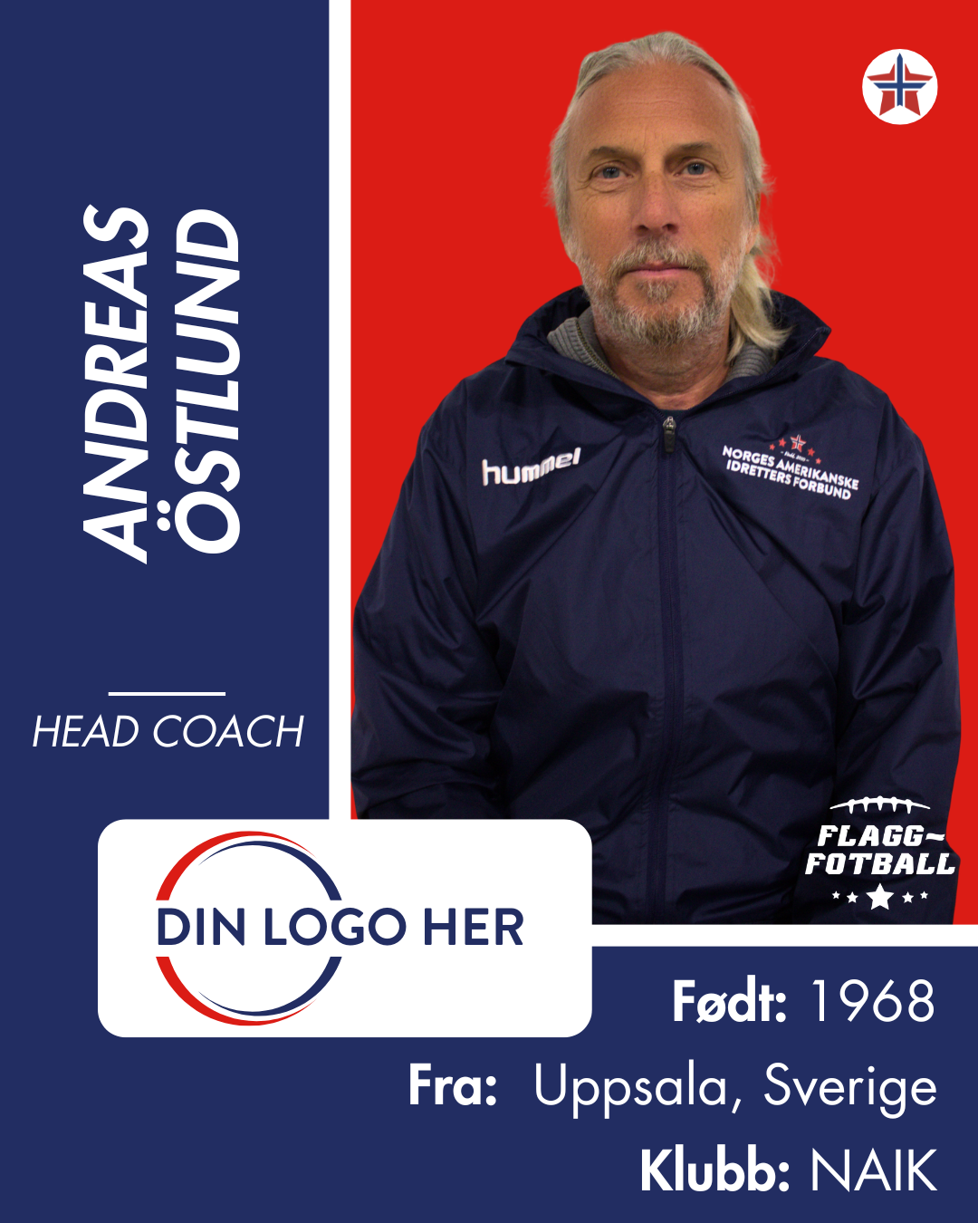 FLAGGFOTBALL HERRELANDSLAG - Utøversponsor