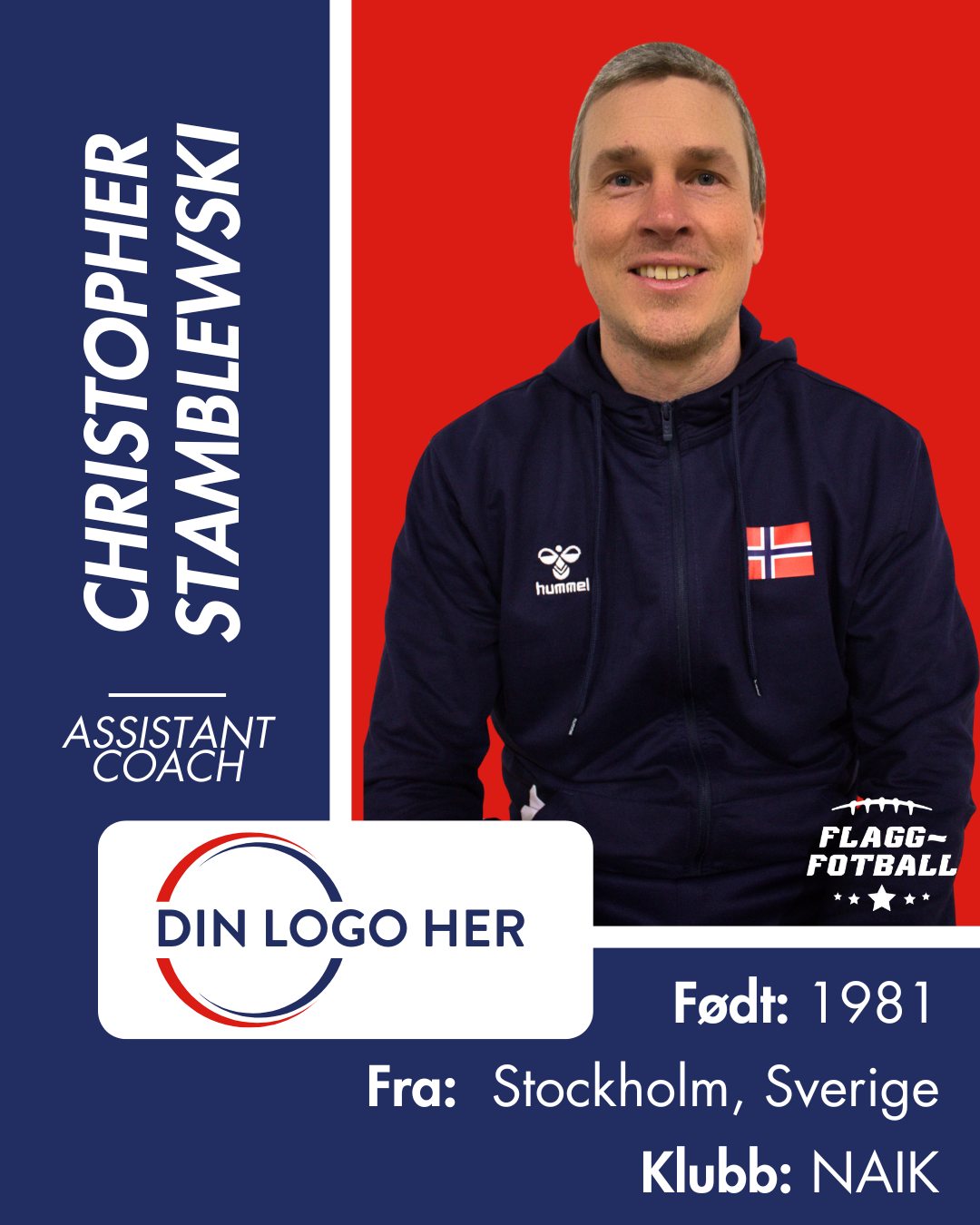 FLAGGFOTBALL HERRELANDSLAG - Utøversponsor