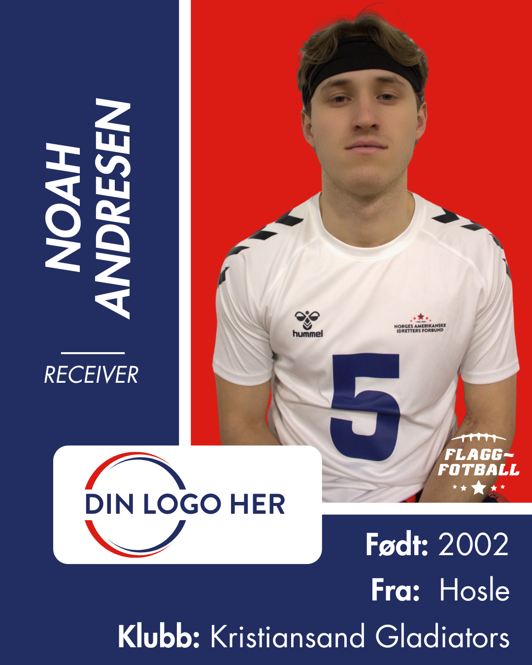 FLAGGFOTBALL HERRELANDSLAG - Utøversponsor