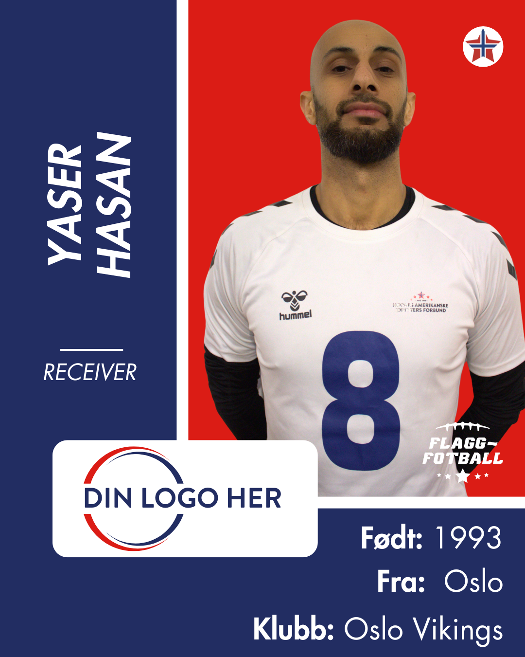 FLAGGFOTBALL HERRELANDSLAG - Utøversponsor