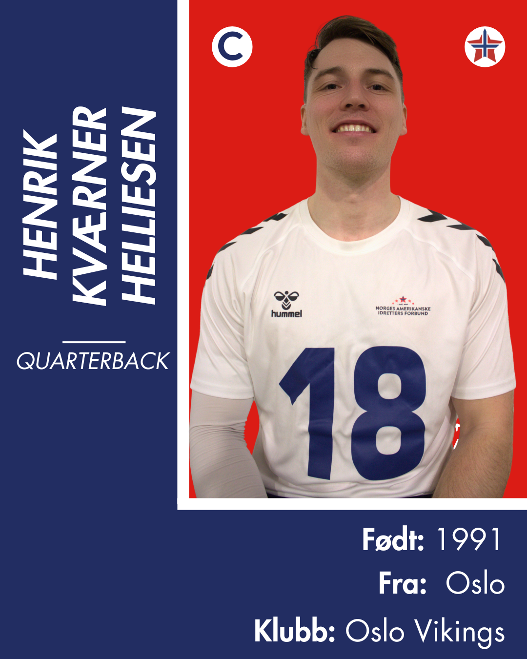 FLAGGFOTBALL HERRELANDSLAG - Donasjonsnivå Gull