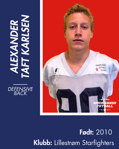 AMERIKANSK FOTBALL U-17 LANDSLAG - Donasjonsnivå Sølv