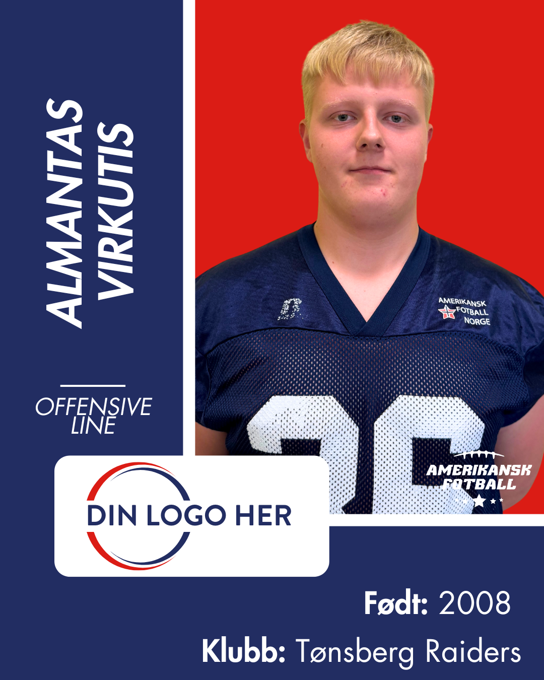 AMERIKANSK FOTBALL U-17 LANDSLAG - Utøversponsor