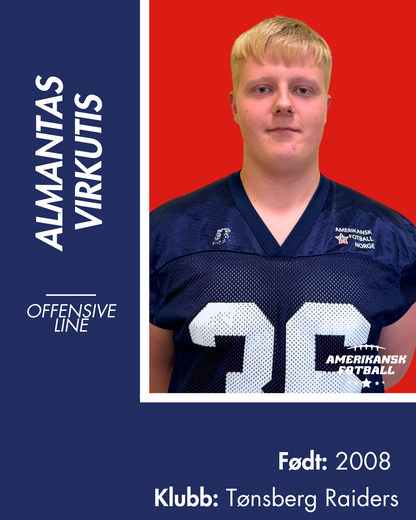 AMERIKANSK FOTBALL U-17 LANDSLAG - Donasjonsnivå Sølv