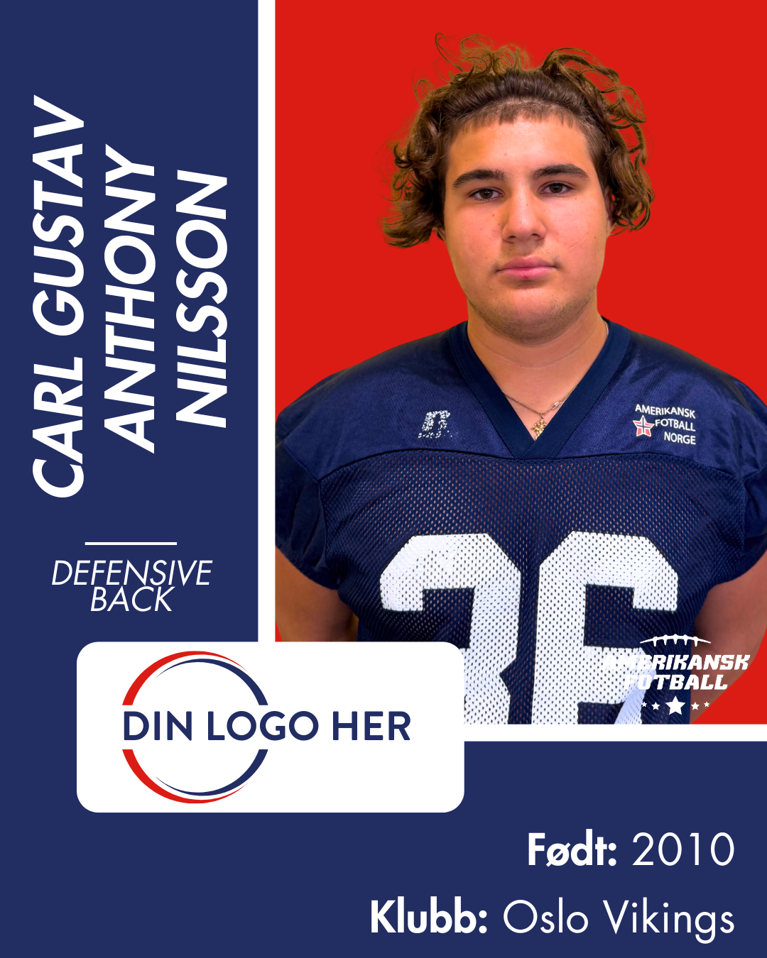 AMERIKANSK FOTBALL U-17 LANDSLAG - Utøversponsor