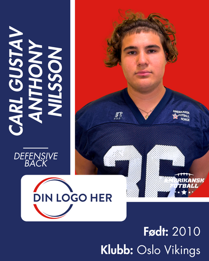 AMERIKANSK FOTBALL U-17 LANDSLAG - Utøversponsor