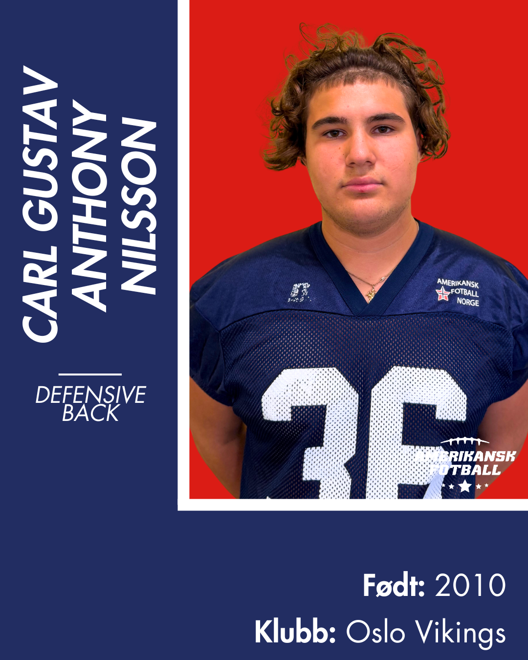 AMERIKANSK FOTBALL U-17 LANDSLAG - Donasjonsnivå Gull