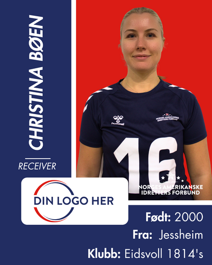 FLAGGFOTBALL KVINNELANDSLAG - Utøversponsor
