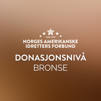 AMERIKANSK FOTBALL HERRELANDSLAG - Donasjonsnivå Bronse