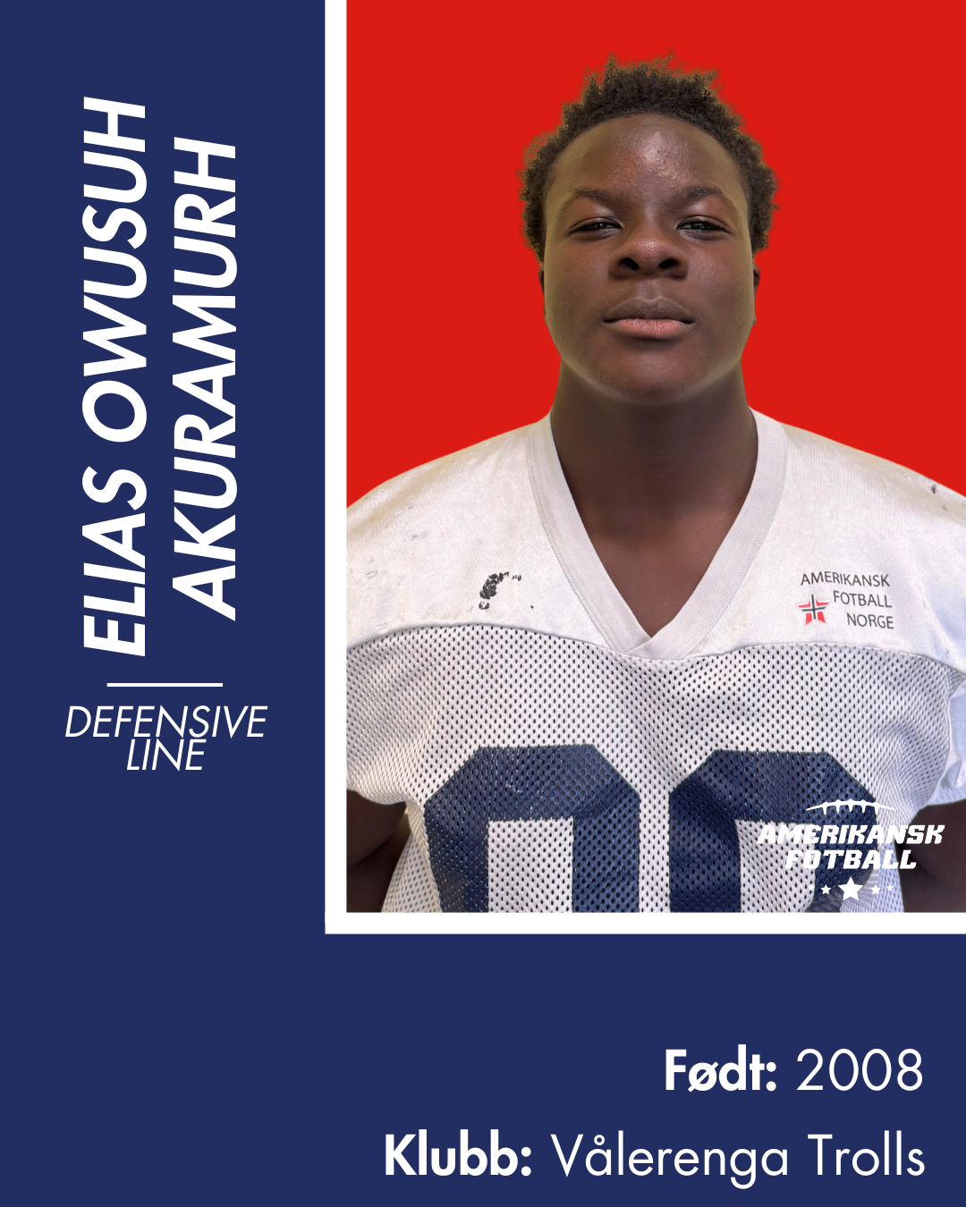 AMERIKANSK FOTBALL U-17 LANDSLAG - Donasjonsnivå Gull