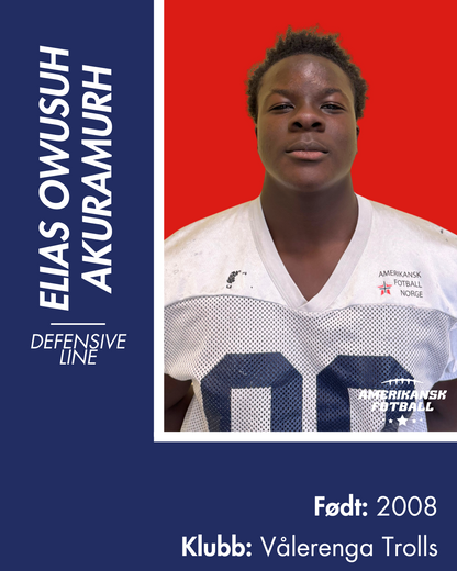 AMERIKANSK FOTBALL U-17 LANDSLAG - Donasjonsnivå Sølv