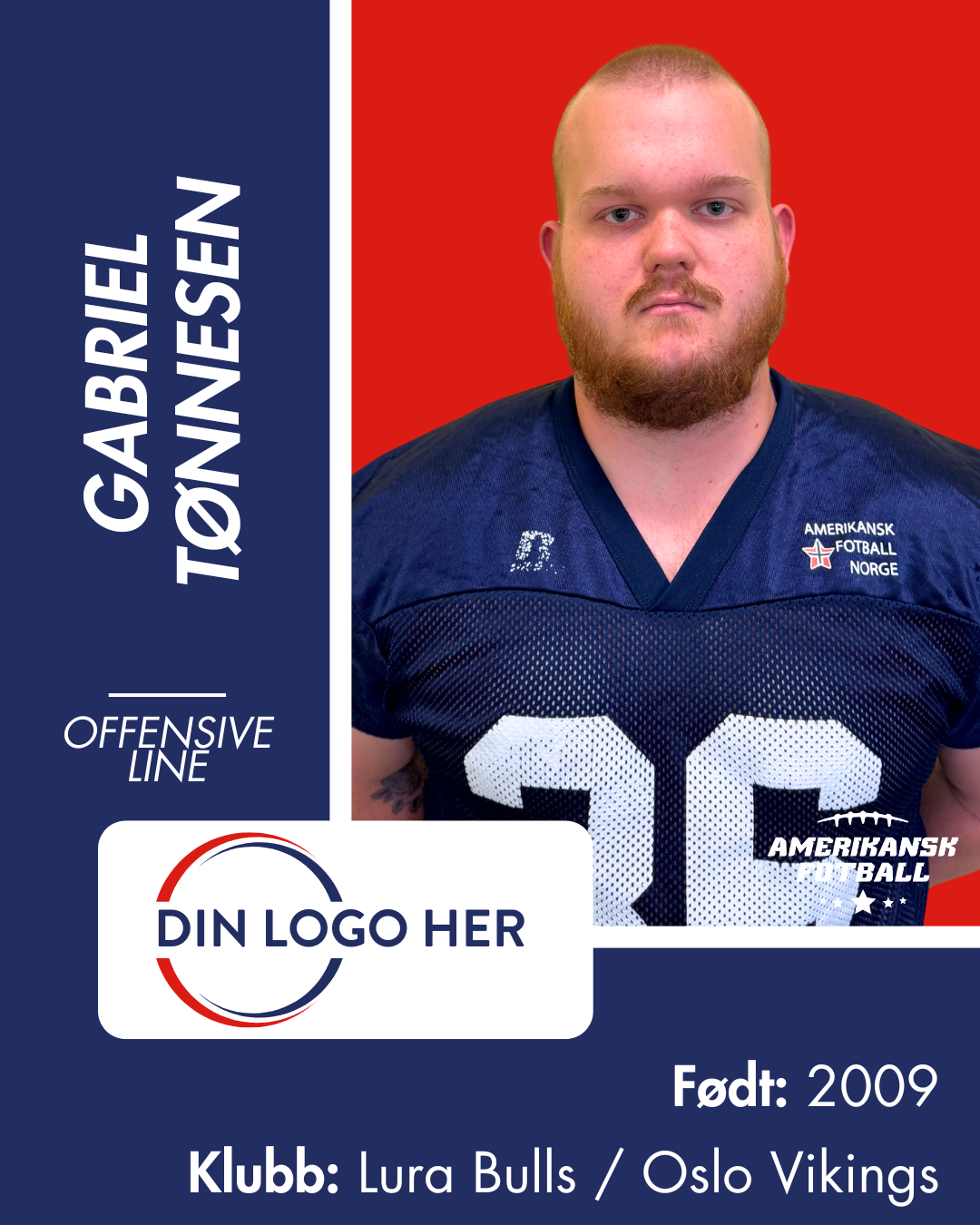 AMERIKANSK FOTBALL U-17 LANDSLAG - Utøversponsor