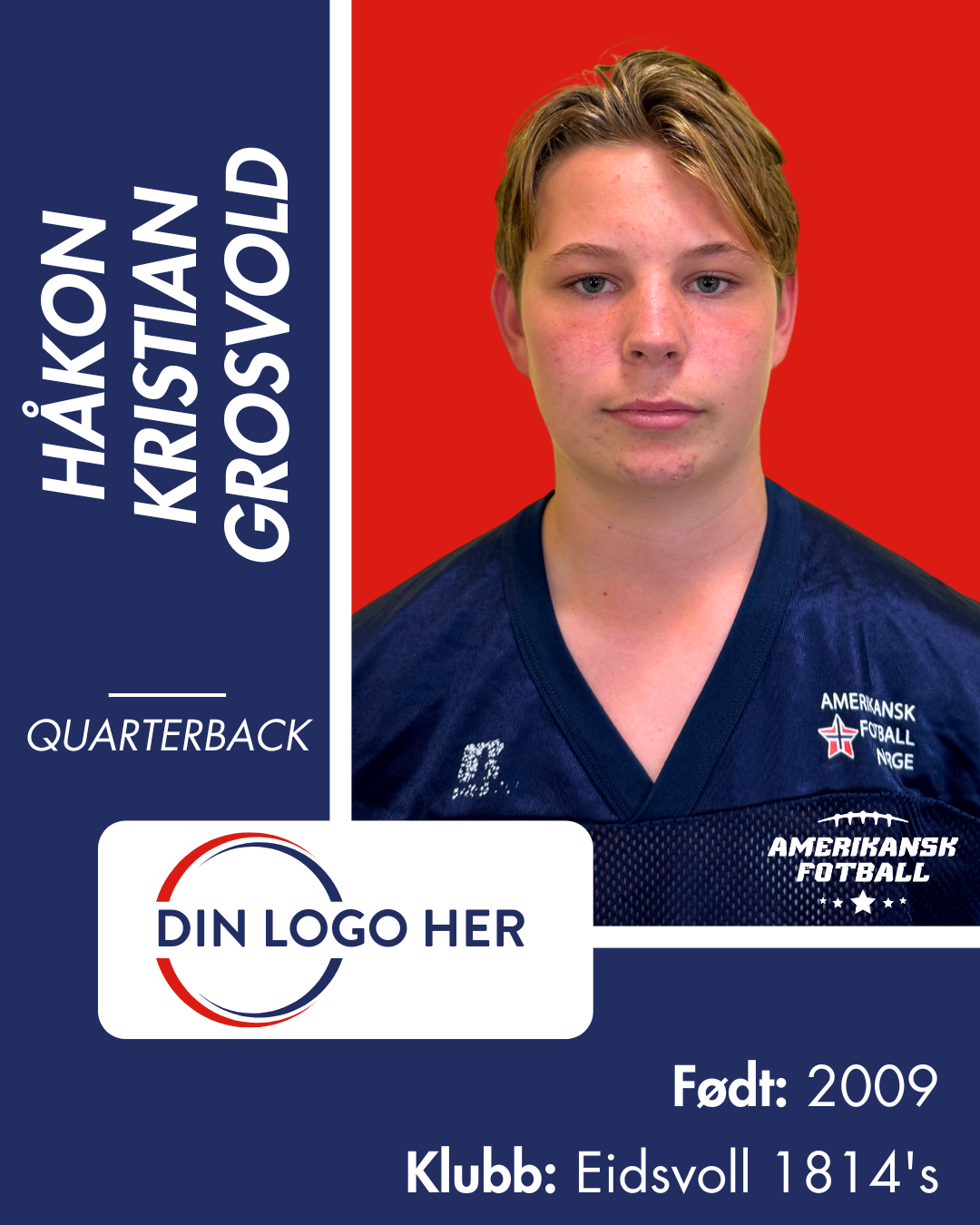 AMERIKANSK FOTBALL U-17 LANDSLAG - Utøversponsor