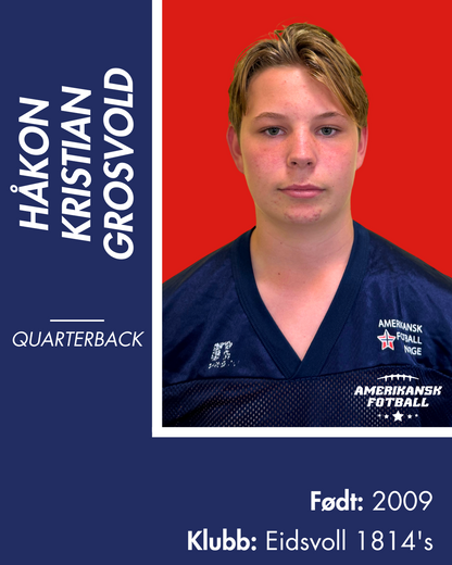 AMERIKANSK FOTBALL U-17 LANDSLAG - Donasjonsnivå Sølv