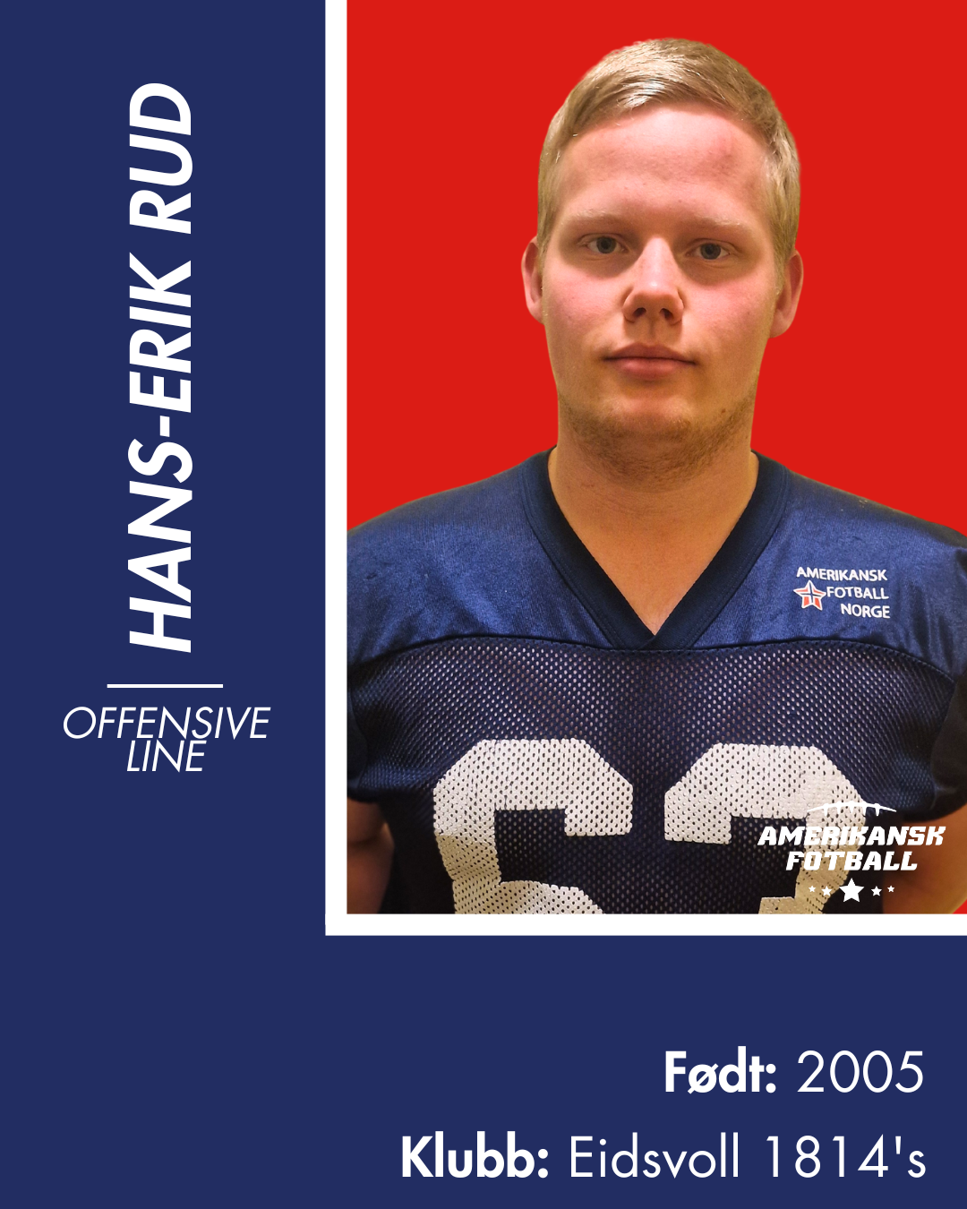 AMERIKANSK FOTBALL HERRELANDSLAG - Donasjonsnivå Gull