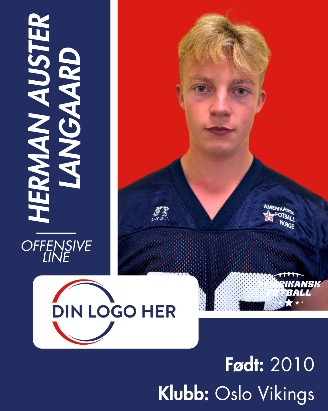 AMERIKANSK FOTBALL U-17 LANDSLAG - Utøversponsor