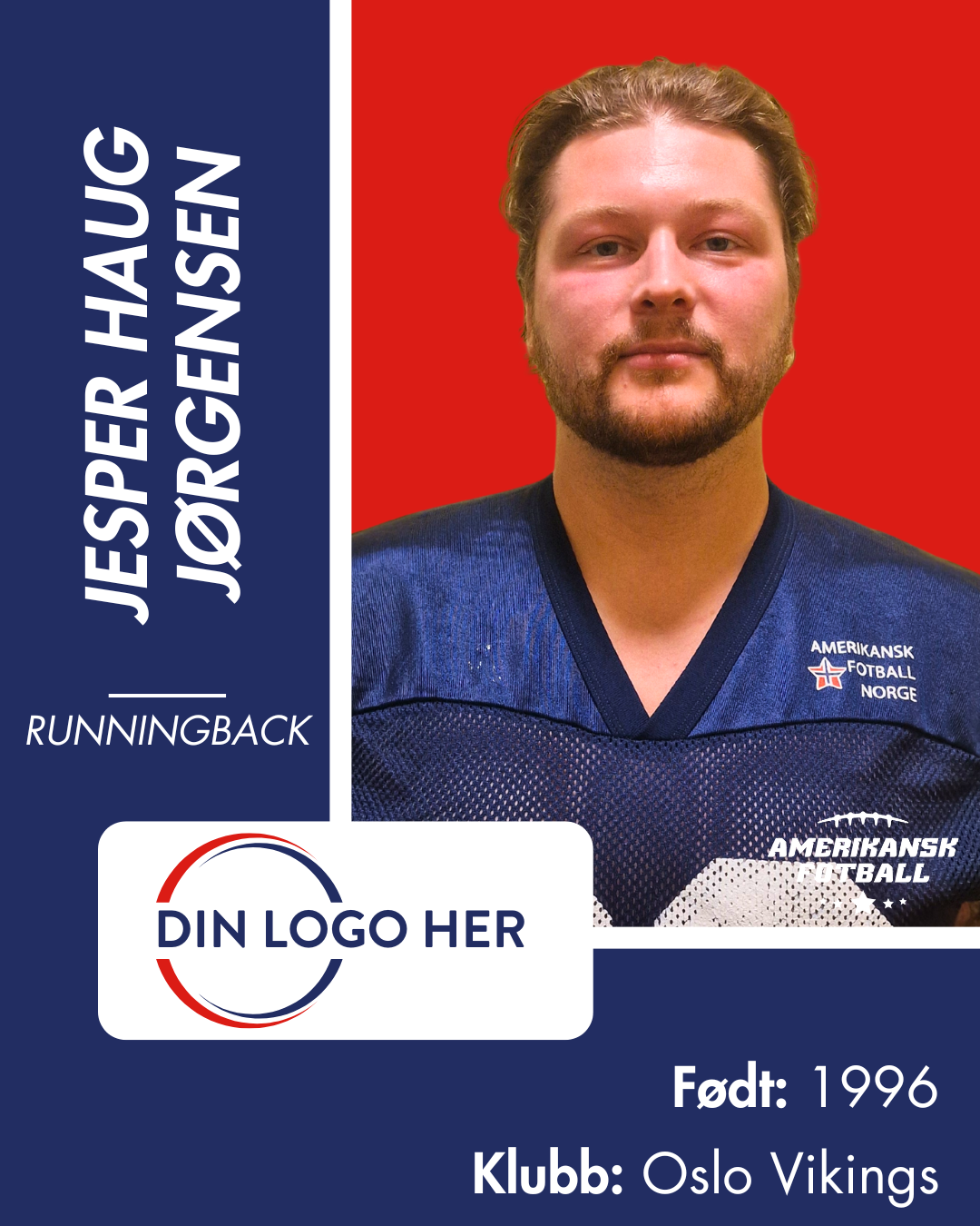 AMERIKANSK FOTBALL HERRRELANDSLAG - Utøversponsor