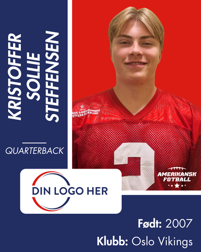 AMERIKANSK FOTBALL HERRRELANDSLAG - Utøversponsor