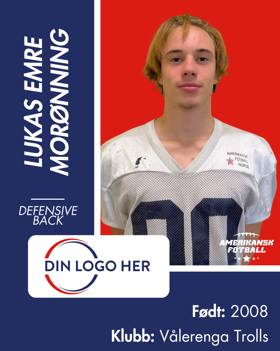 AMERIKANSK FOTBALL U-17 LANDSLAG - Utøversponsor