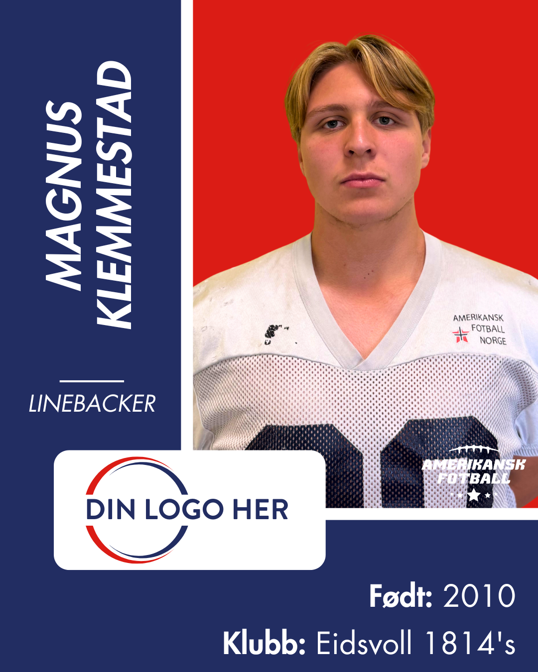 AMERIKANSK FOTBALL U-17 LANDSLAG - Utøversponsor