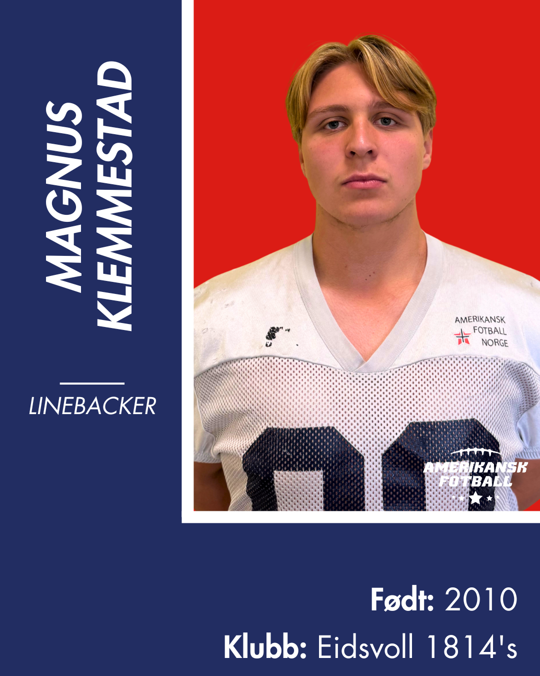 AMERIKANSK FOTBALL U-17 LANDSLAG - Donasjonsnivå Gull