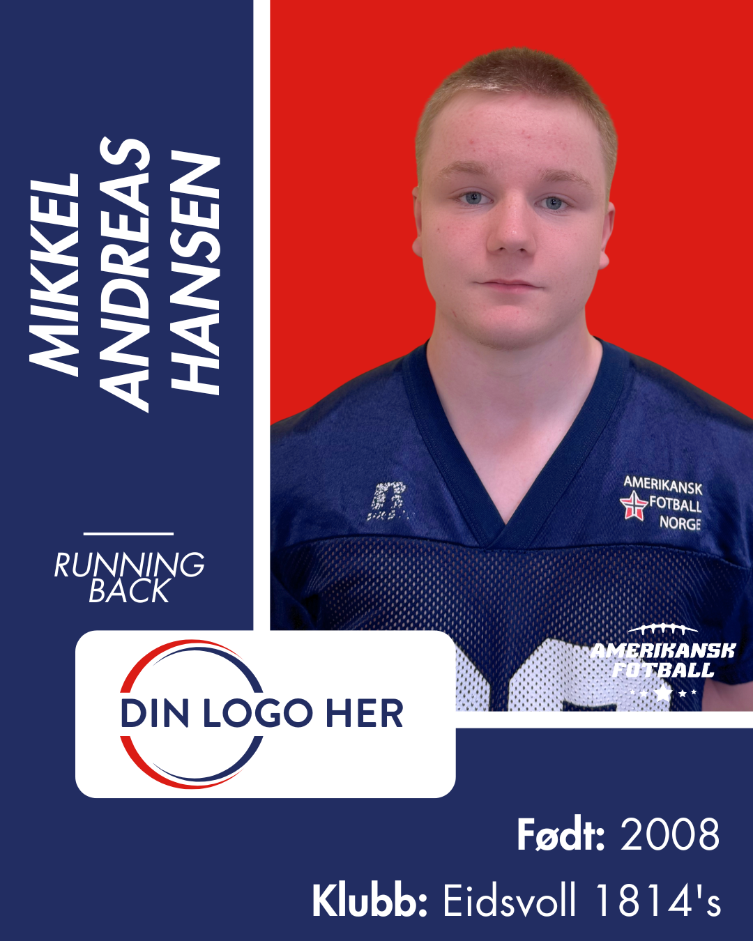 AMERIKANSK FOTBALL U-17 LANDSLAG - Utøversponsor