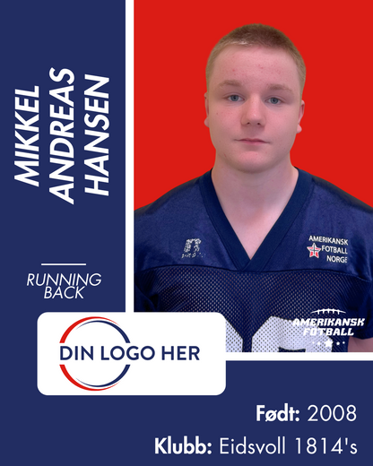 AMERIKANSK FOTBALL U-17 LANDSLAG - Utøversponsor