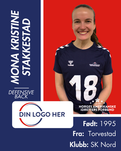 FLAGGFOTBALL KVINNELANDSLAG - Utøversponsor