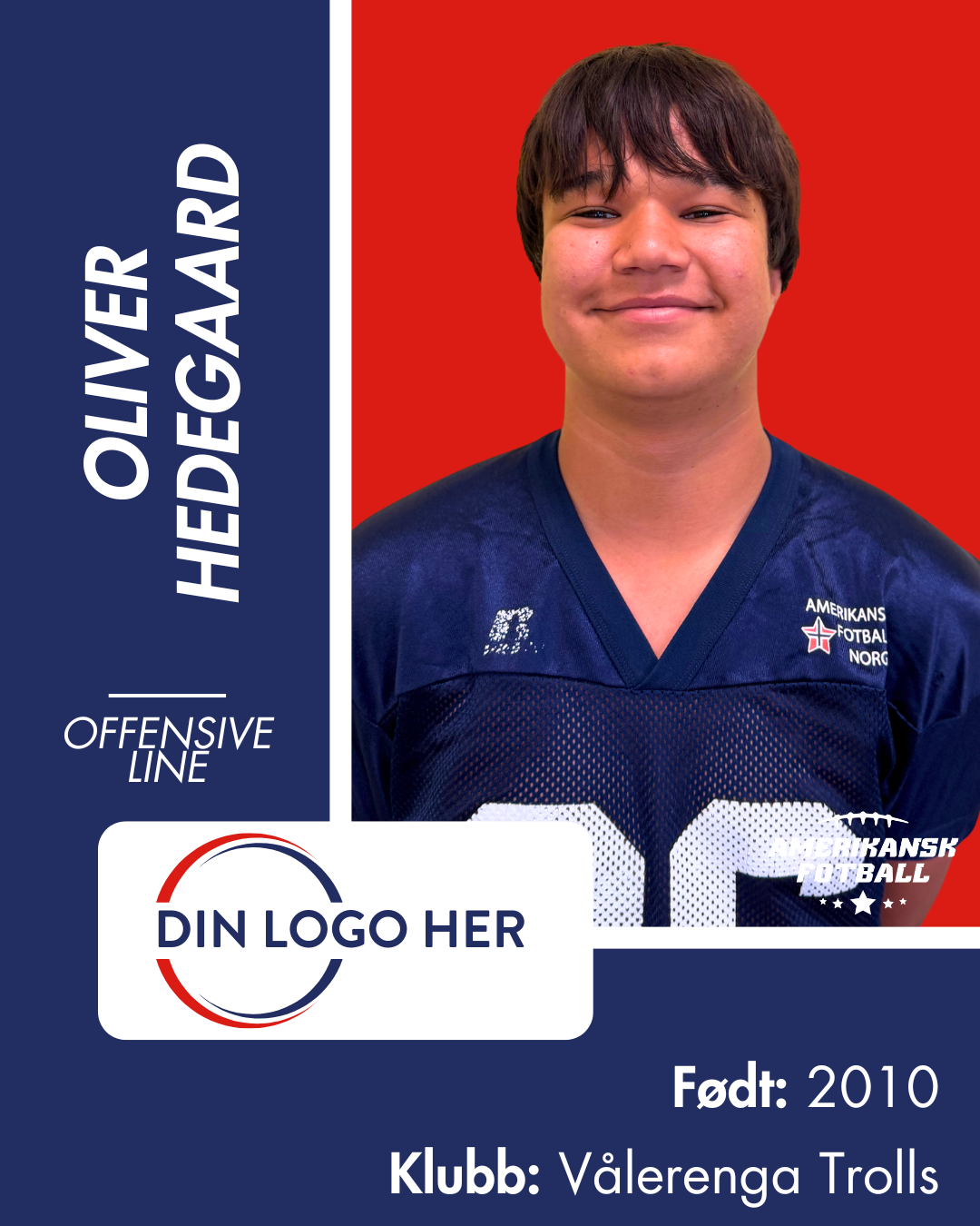 AMERIKANSK FOTBALL U-17 LANDSLAG - Utøversponsor