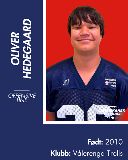 AMERIKANSK FOTBALL U-17 LANDSLAG - Donasjonsnivå Sølv