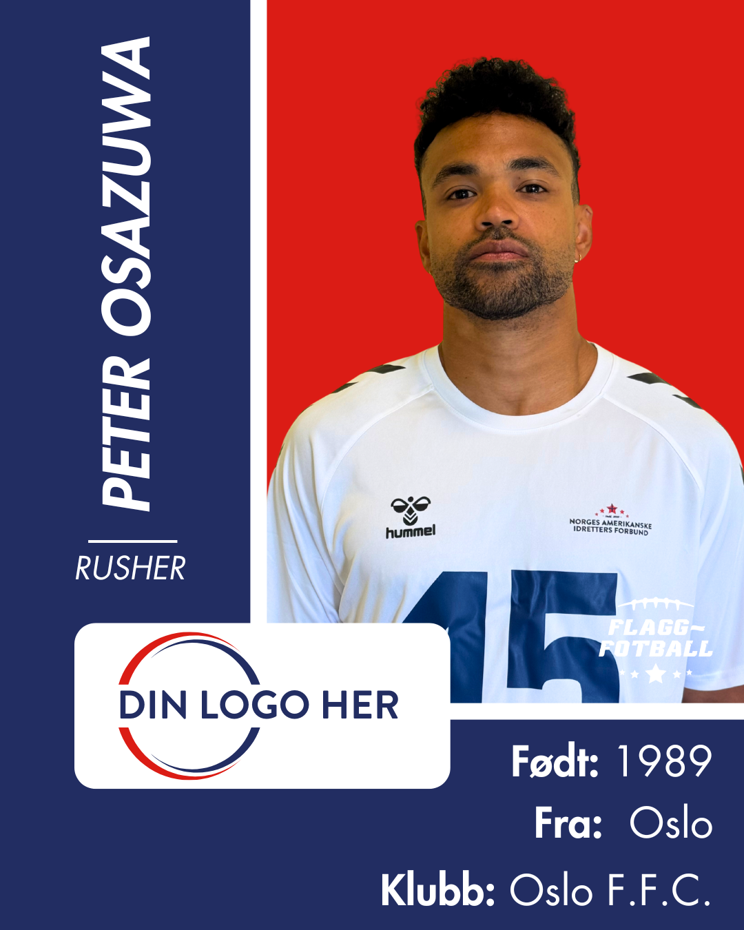 FLAGGFOTBALL HERRELANDSLAG - Utøversponsor