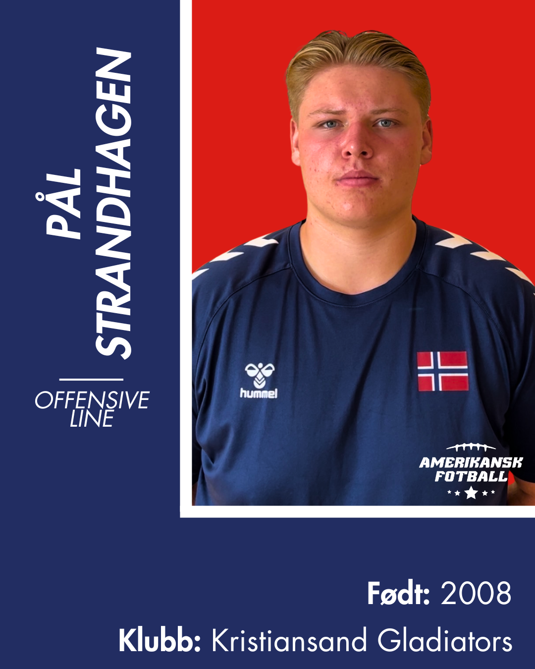 AMERIKANSK FOTBALL U-17 LANDSLAG - Donasjonsnivå Gull