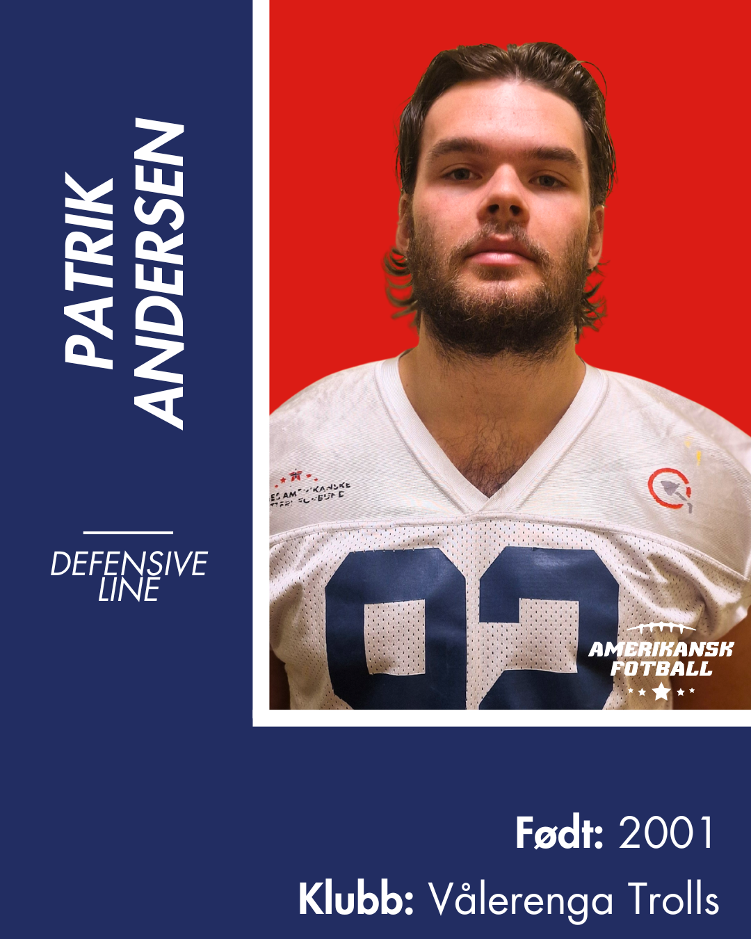 AMERIKANSK FOTBALL HERRELANDSLAG - Donasjonsnivå Gull