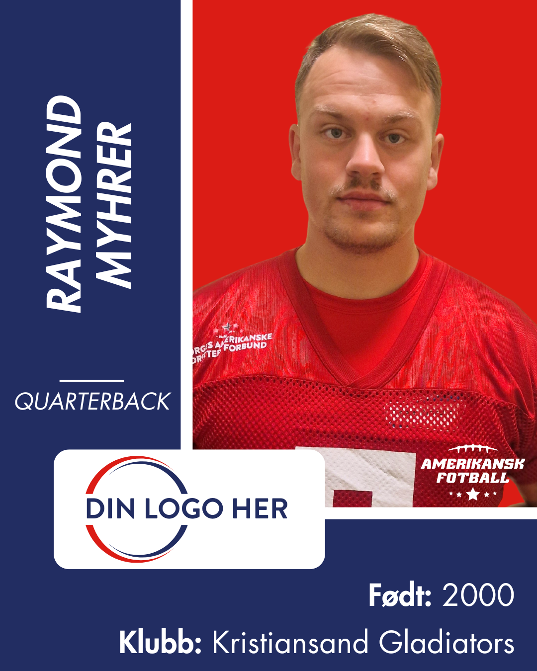 AMERIKANSK FOTBALL HERRRELANDSLAG - Utøversponsor