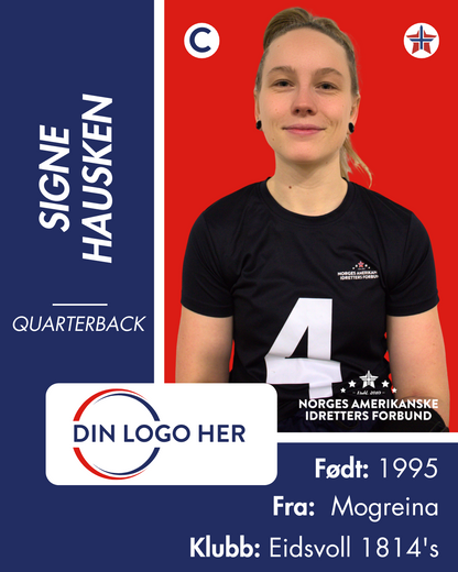 FLAGGFOTBALL KVINNELANDSLAG - Utøversponsor