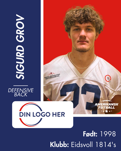 AMERIKANSK FOTBALL HERRRELANDSLAG - Utøversponsor