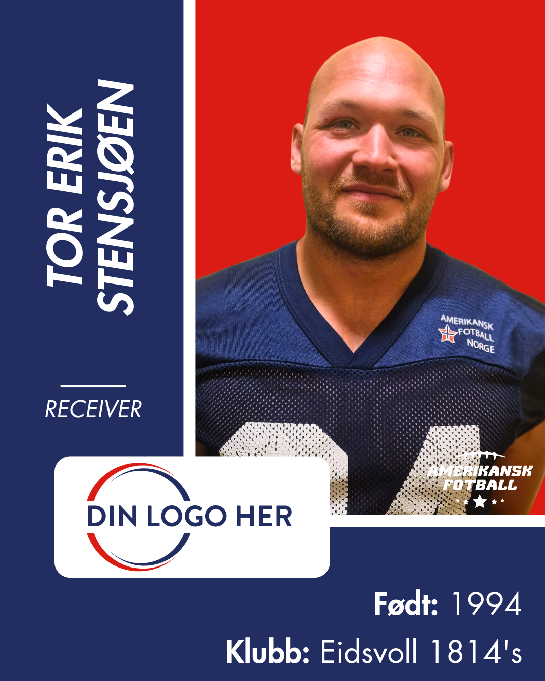 AMERIKANSK FOTBALL HERRRELANDSLAG - Utøversponsor