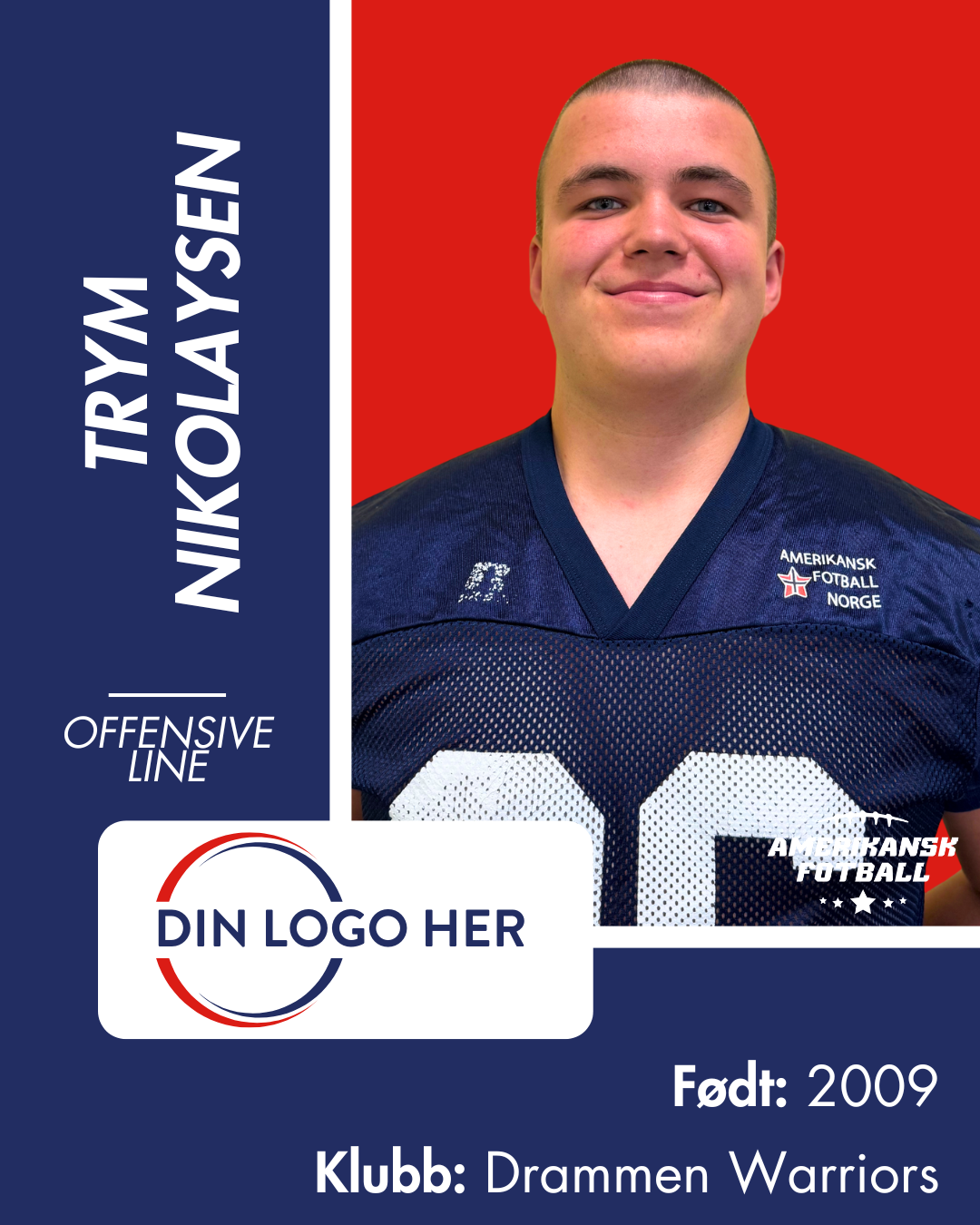 AMERIKANSK FOTBALL U-17 LANDSLAG - Utøversponsor