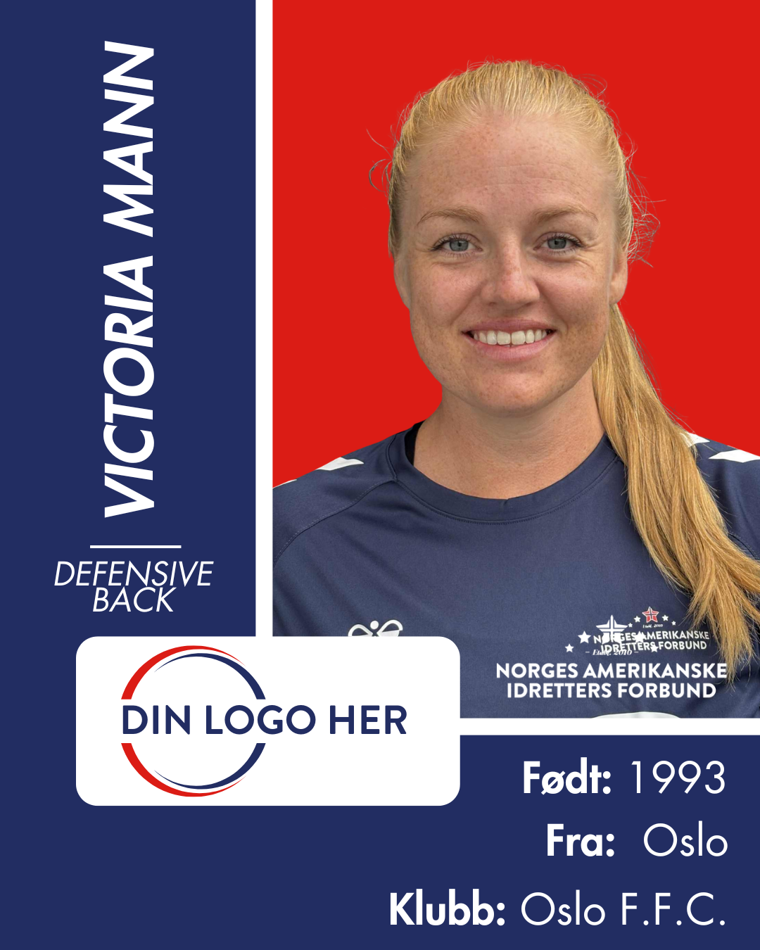 FLAGGFOTBALL KVINNELANDSLAG - Utøversponsor